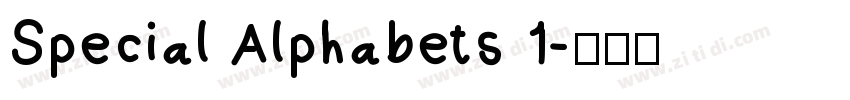 Special Alphabets 1字体转换